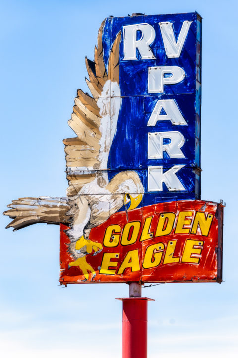Decaying RV Park Sign