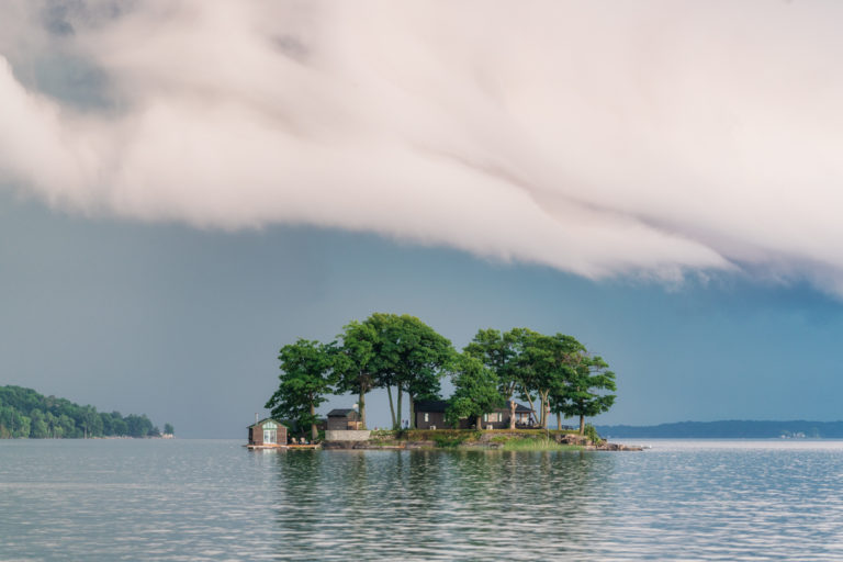 Small Island and Approaching Storm