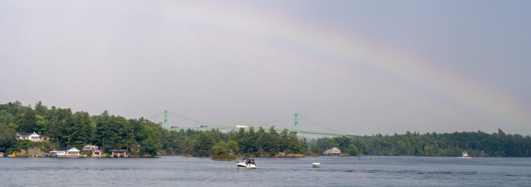 Oblique Rainbow and Bridge