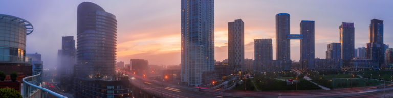 Buildings Downtown Toronto at Dusk
