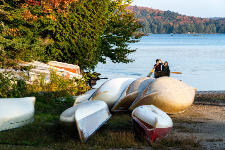 Two People in a Canoe