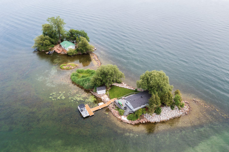 Two Cottages on Two Small Islands