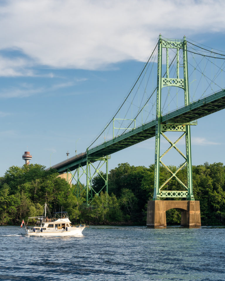 Boat with Bridge and Tower