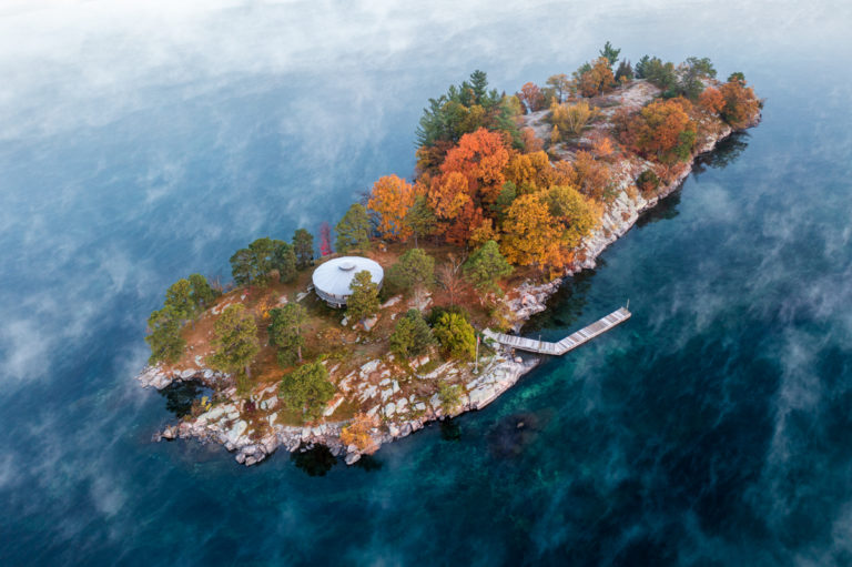 Small Island with Round Cottage