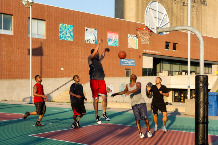 Basketball Player Passing the Ball