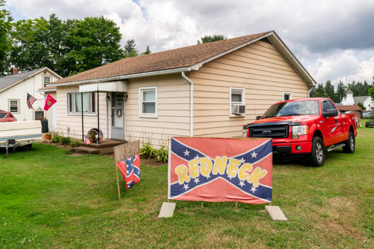 Redneck Flag and Red Truck