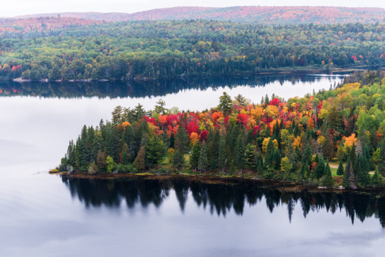Fall Color and Calm Lake