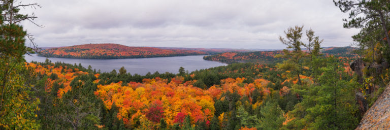 Fall Color and Lake Panorama