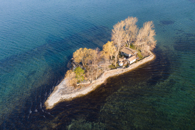 Small Island Leaning Into The Wind