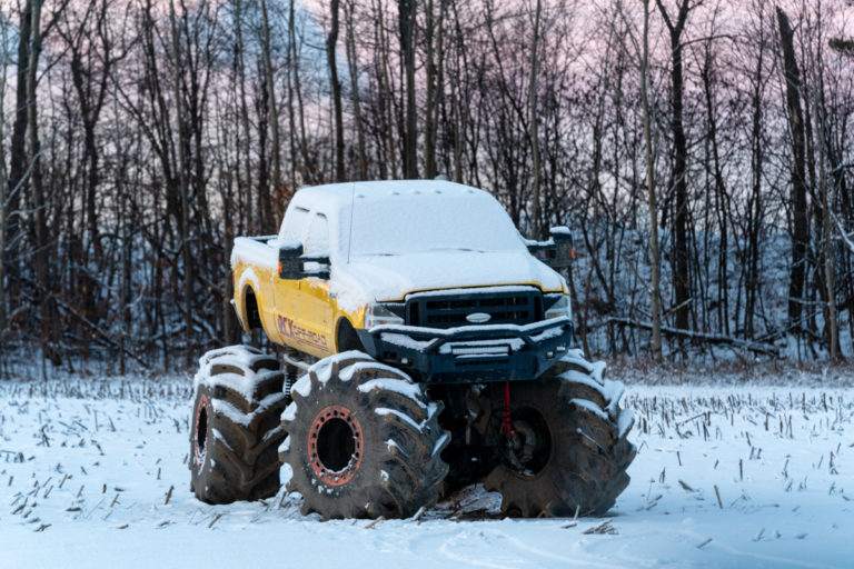 DIY Monster Truck in Field