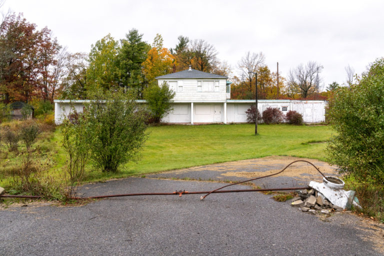 Abandoned White Building