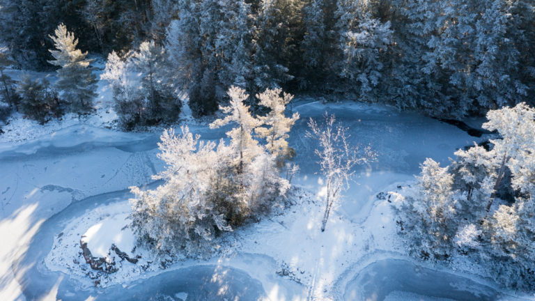 Frosty Trees and Small Island