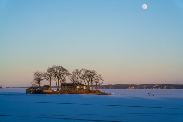 Skaters and Island