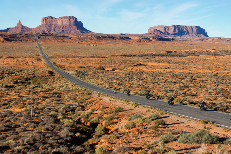 Motorcycles and Geological Formations
