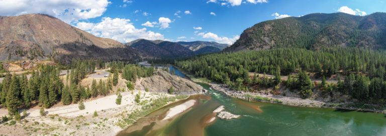 River and Mountains