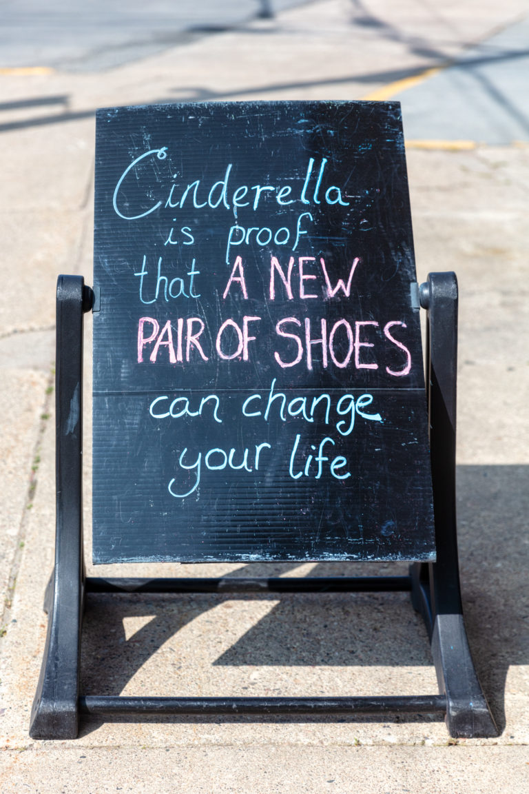 New Shoes Sign