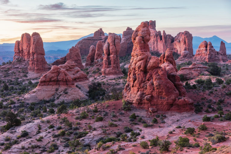 Stone Formations at Dusk