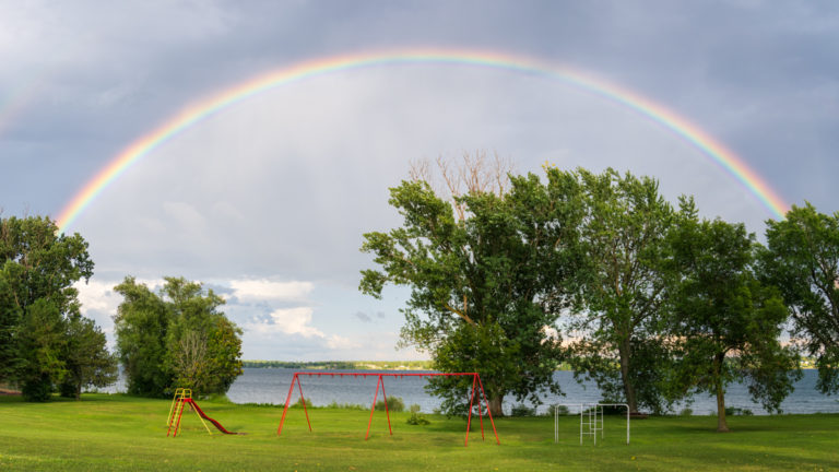 Rainbow and Playground