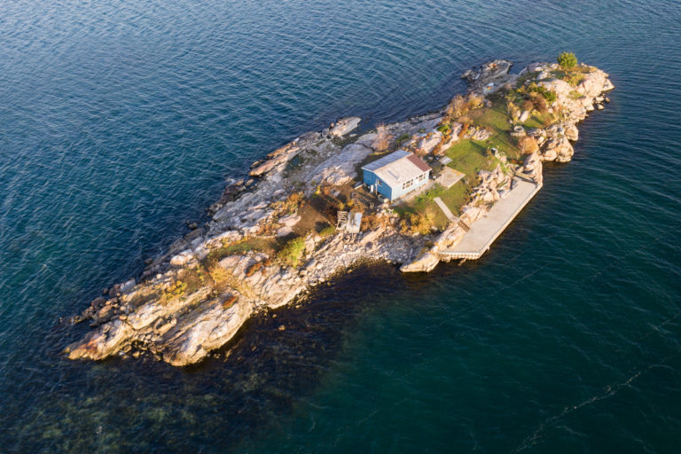 Blue Cottage on Small Island