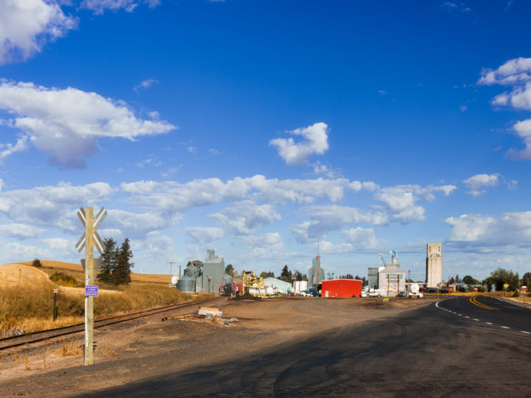 Small Town and Abandoned Rail
