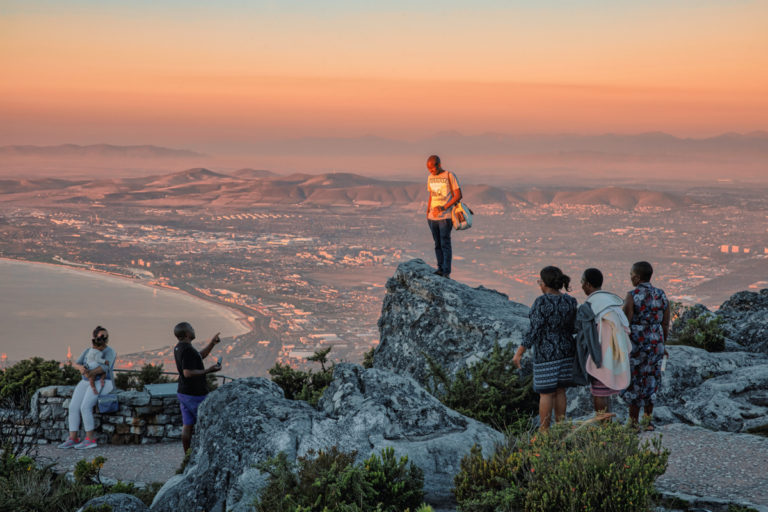 Table Mountain Vista: A Man’s Moment in Time