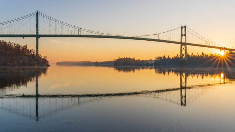Golden Sunrise at the Bridge