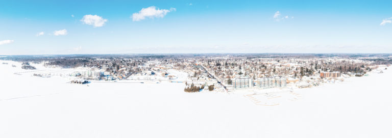 Bird’s Eye View of Winter in Gananoque