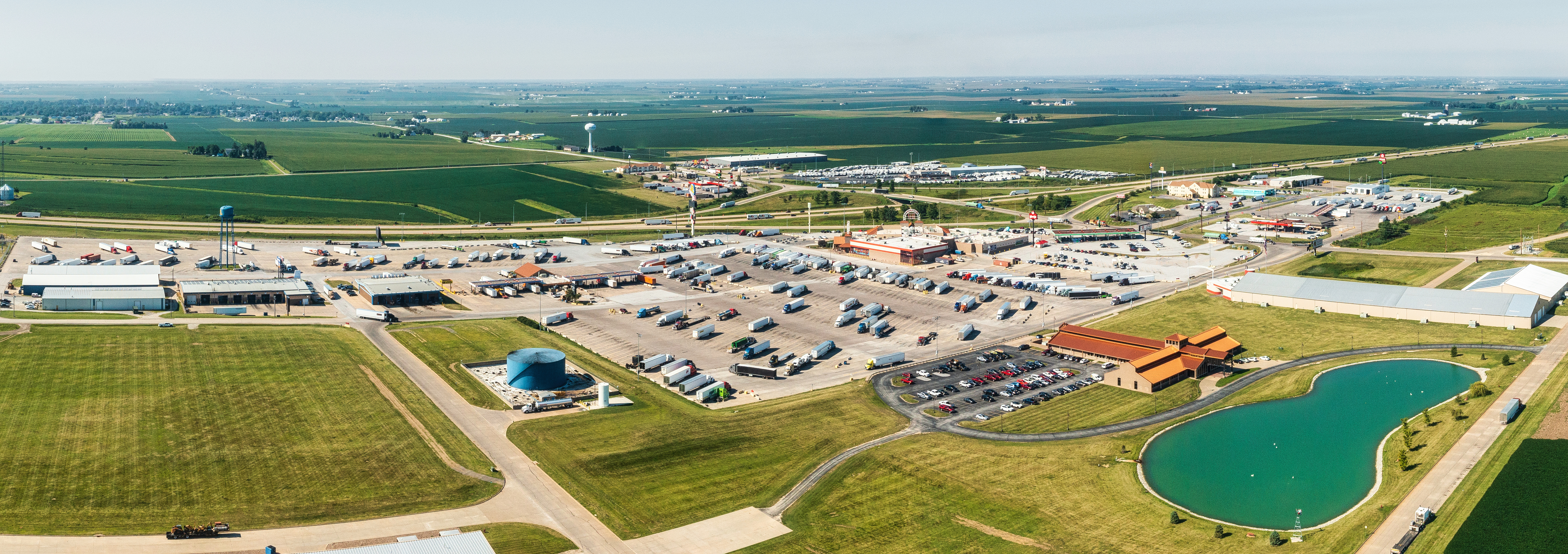 Overlooking Iowa 80: The World's Largest Truck Stop 