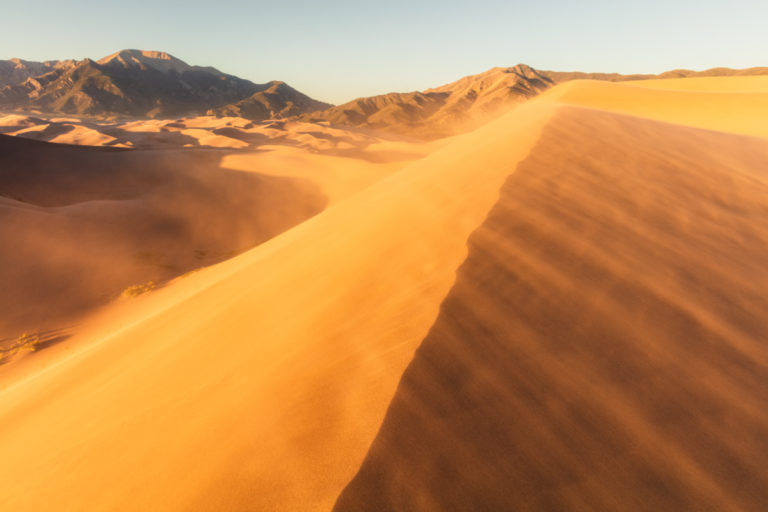 Whispers of the Wind: Sand Dunes at Dusk