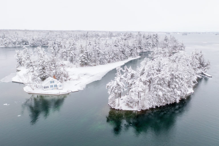 Cozy Cottage in a Snowy Thousand Islands