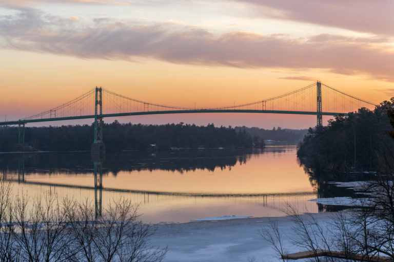 Bridge in a Pastel Sky