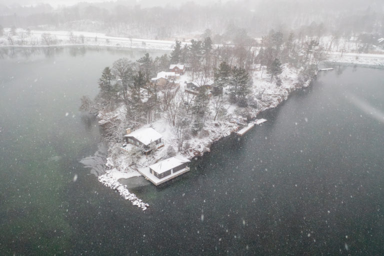 Winter’s Embrace on the Shore