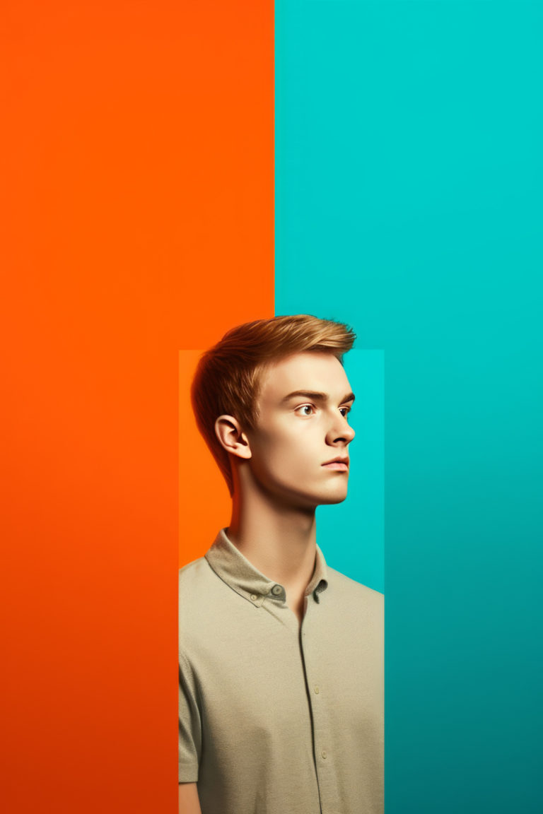 Vibrant Simplicity: A Modern Muse in Pop Art