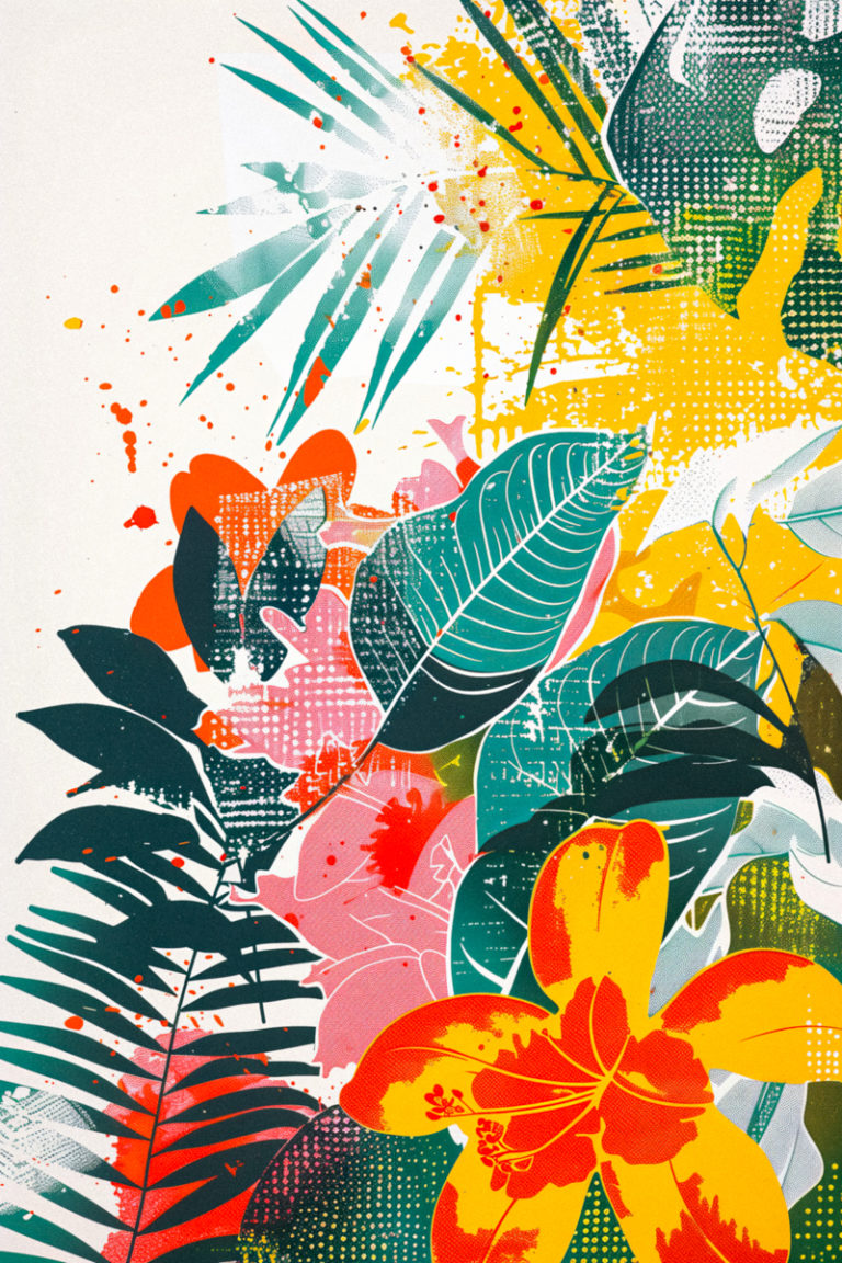 Vibrant Tropical Foliage