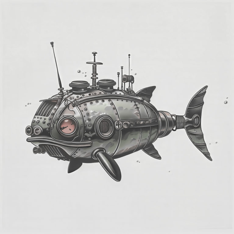 Mechanical Fish Submarine