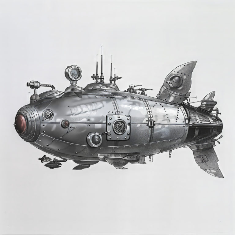 Submarine Fish Steampunk
