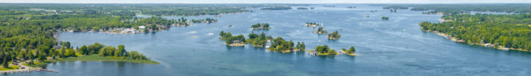 Panoramic View of 1000 Islands and St. Lawrence River