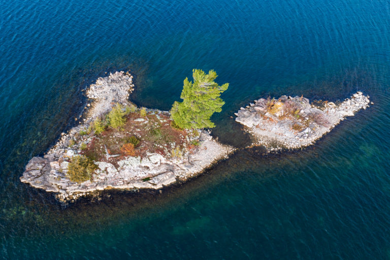 Rocky Islets in St. Lawrence River