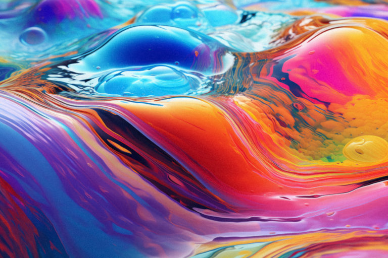 Vivid Liquid Abstraction