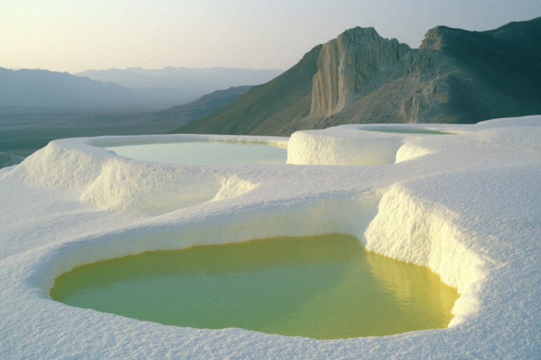 Alien Pools on a Rocky Terrain
