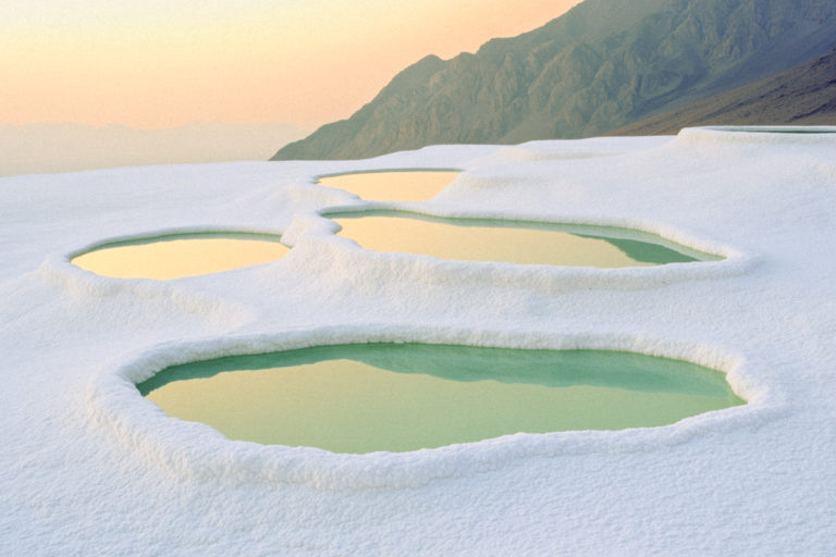 Sunrise Over Terraced Pools