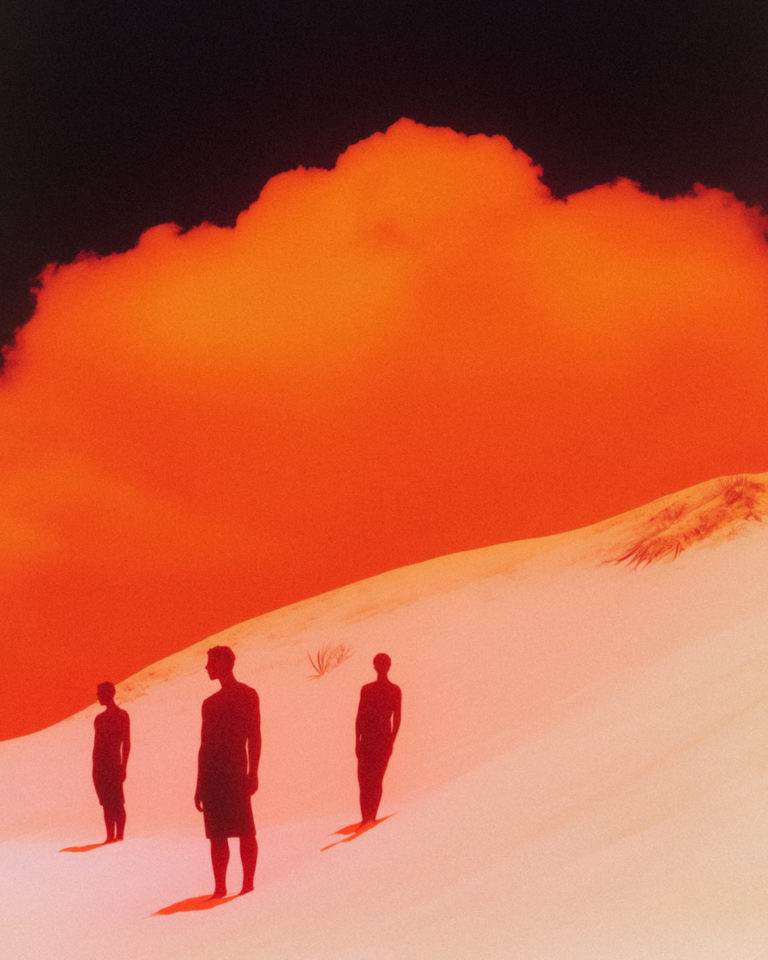 Drifters Beneath a Burning Sky