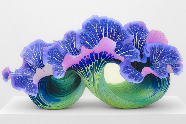 Green Loop with Petals