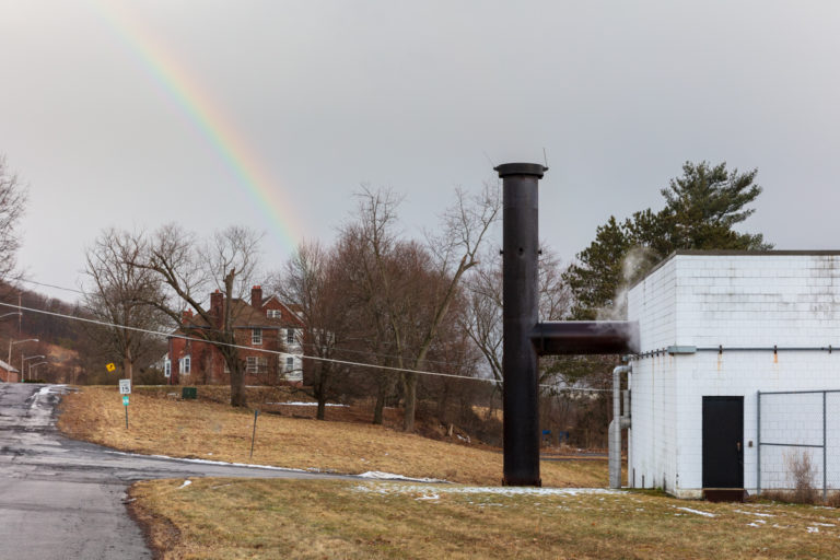Rainbow Over Asylum Roadside Steam Stack