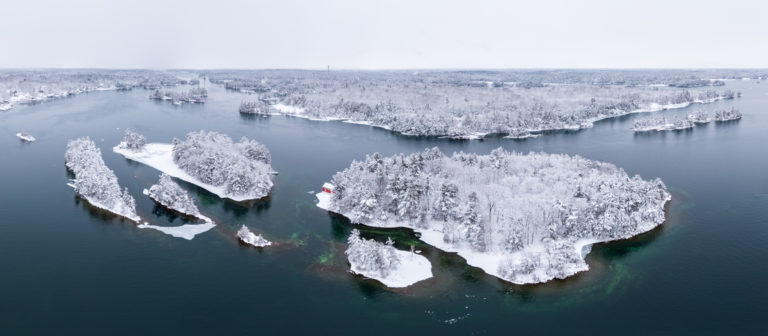 Last Snowfall Over the Thousand Islands