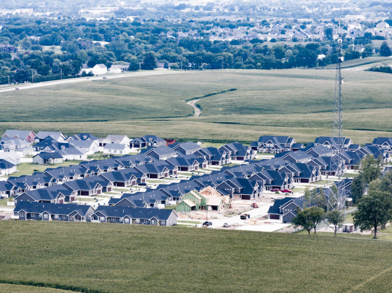 New Suburb Edges Into Former Farmland
