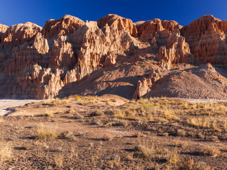 Morning Light on Cathedral Gorge Formations