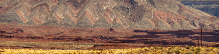 Striped Desert Hills Near Mexican Hat