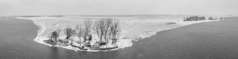 Cob Island Winter Panorama
