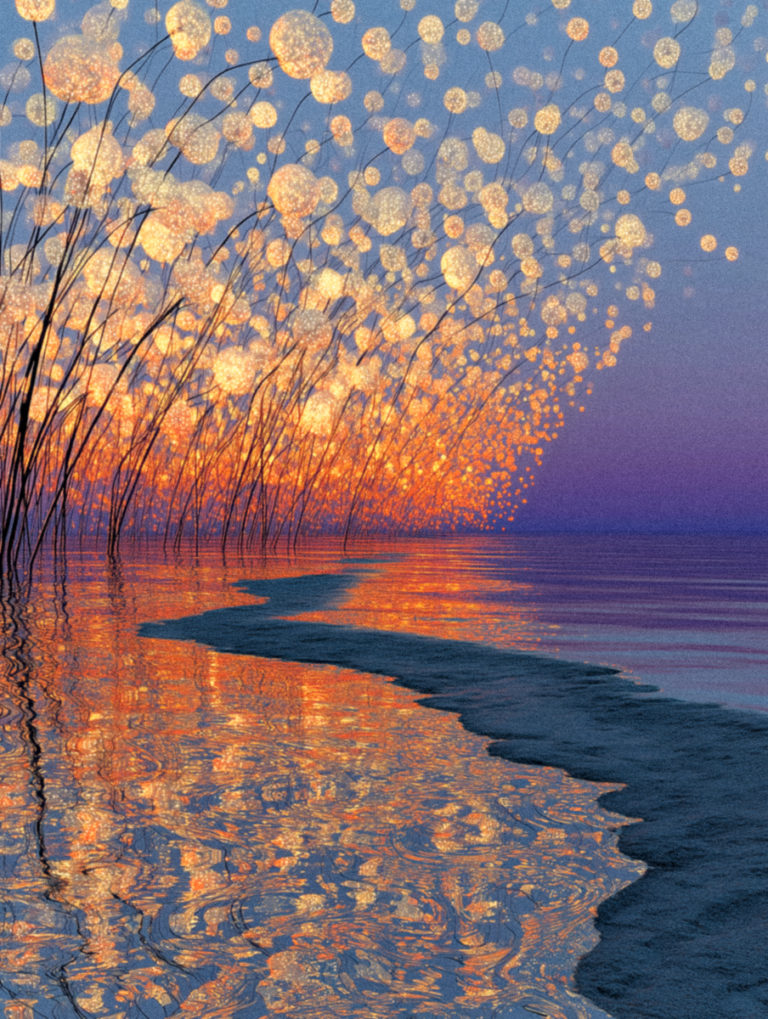 Imagined Coastal Lightscape at Dusk